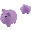 I-TOTAL® - Salvadanaio Divertente Decorativo/Portamonete in Plastica - Idea Regalo (MAIALINO JACKPOT) (PURPLE PIGGY)