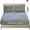 WingFly Lenzuolo di messa a terra conduttivo, Grounding Bed Sheet, Tappetino da terra secondo la norma UE, con 5% fibra d'argento e 95% cotone biologico, per Sonno Migliore Recupero Energetico (180x200cm)