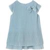 Mayoral Vestito Tulle Plissettato per Bimba Cielo 18 Mesi (86cm)