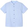 Mayoral Camicia m/c c/Coreana per Bambini e Ragazzi Ghiac-azzu 10 Anni (140cm)