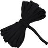 Aerzetix - C77226 - Nastro bordatore 9 Metri x 10mm - in Cotone - Colore Nero - passamaneria gallone Abbigliamento Cuscini trapunte