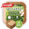 FRITTI Carta Forno per Friggitrice ad Aria 150 Fogli - Extra Spessa e BPA Free - Teglia Accessori Friggitrice ad Aria 2-5L - Carta Forno Quadrata 16-20cm - Ideale per Air Fryer e Cucinare più sano