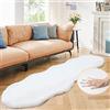 ORINOVA Tappeto Camera da Letto Bianco 60x180 cm Salotto Morbido Tappeto Lavabile Moderno