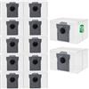 LOOHAOC 12 sacchetti per aspirapolvere Dream e X40 Ultra/X50 Ultra/L10s Pro Ultra Heat /L40 Ultra/L40 Ultra AE/X30 Ultra/L20 Ultra/L50 Pro Ultra/E30/L10s Ultra Gen 2/S30/S10/Mova P50 Pro Ultra,P50 Pro Ultra