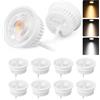YindaLux 10x Modulo LED Dimmerabile ø50x23mm per faretti da incasso 4.9W 500LM 3CCT Bianco caldo 3000K Bianco neutro 4000K Bianco freddo 6500K IP44 120°Il modulo sostituisce le lampadine GU10 MR16