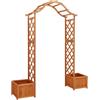 Générique Giardino Pergola con fioriera Legno di pino Massiccio,Casa & Giardino,Prati & Giardini,Vita all'aperto,Strutture esterne,Archi, tralicci & pergolati da giardino,Marrone,20.46 LB,316388