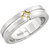 Breil, Collezione Crossroads, Anello Uomo in Acciaio Satinato con Elemento Centrale IP Gold e Cubic Zirconia Bianco, Misura 23