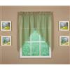 Today's Curtain Emelia - Coppia di swag in voile, 96,5 cm, con foglie polverose, 152,4 x 96,5 cm