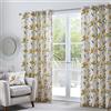 Fusion - Dacey - 100% cotone Coppia di tende con occhielli - 168 x 137 cm di larghezza x 137 cm di altezza in ocra