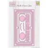 Nellie's Choice Fustelle per Carta Biglietto con Palloncini - Set da 9 Multi Frame Dies - Compatibile con Macchine da Taglio - Accessori per Scrapbooking, Fai da Te e Biglietti Creativi