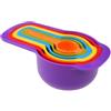 PARENCE.- Set di 6 misurini e cucchiai colorati - Dimensioni precise da 7,5 ml a 250 ml - Cucchiai da cucina impilabili per pasticcini, cucina, caffè, tè, spezie