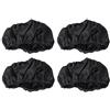 YOUTHINK 4 Pezzi/Set Copriruota per Passeggino, Copriruota per Passeggino per Bambini, Accessori Antipolvere Neri(S)
