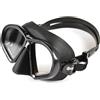 Sigalsub - Maschera Mate da sub, ideale per immersioni e pesca in apnea (subacquea), in silicone anallergico nera.