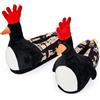 Coddies Pantofole McGraw con piume - Wallace & Gromit - Peluche pinguino bavaglio regali per lei e lui, regalo stupido per uomini, donne e adolescenti, Piume., 3-5 Women/1-3 Men