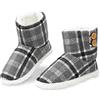Dunlop Pantofole Uomo Invernali a Stivaletto da Casa Calde Memory Foam e Antiscivolo (46, Controllo Grigio, numeric_46)