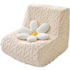 Somsiwey Copridivano Jacquard Lazy Floor Copridivano Chaise Longue Senza Braccioli Copridivano per Poltrona da Camino Copridivano Universale Singolo Copridivano Lavabile(off-White)