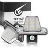 TECTICO LED Luci targa auto Lampada targa E-Mark ECE Bianco puro 6000K Canbus Nessun errore Compatibile con VW T4 Transporter syncro Passat B5 B6 Caddy Jetta/Syncro,2 pezzi