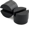 JRSHIRLEYLTD 2 pezzi di cuscinetti in gomma per cric, blocchi di supporto universali per cric, protezione per officina, per sollevamento, cric, fai da te (nero, 48 mm)