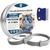 Electri-HQ 2 Pezzi Antiparassitario Per Cani,Collare Antipulci per Cane,Realizzato Con Oli Essenziali Naturali, Sicuro ed Efficace, Universale per Cani e Gatti,Protegge per 12 Mesi (piccolo cane e gatti)