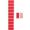 RLSYM 100 etichette di sicurezza antimanomissione, 2,5 x 5,1 cm, colore rosso, a prova di manomissione, adesivi di sicurezza strappati e non validi (rosso)