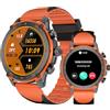 DigiKuber Smartwatch Uomo Donna, AMOLED Orologio Intelligente Impermeabile con Risposta/Effettuazione Chiamate, Monitoraggio Frequenza Cardiaca SpO2 del Sonno per Android iOS (Arancia, 1.43 TPU)