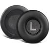 SOULWIT Cuscinetti Auricolari Ricambio per Sennheiser HD25/HD25 Light(Lite)/HD25 Plus/HD25 Special Edition/HMD25/HME25/HMEC25/HD250BT Cuffie, Pelle Proteica Padiglioni con Schiuma ad Alta Densità