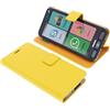 foto-kontor Custodia a libro compatibile con Brondi Amico Smartphone S+B Nero cover di colore giallo