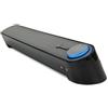 GO GROOVE GOgroove Barra di Suono Soundbar Computer USB Altoparlante Subwoofer Passivo con Design Angolato per una Proiezione Potente del Suono, Jack da 3.5mm per Cuffie + Microfono e Controllo Volume - Nero