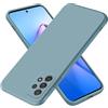 EASSGU Custodia per Samsung Galaxy A52 / A52 5G / A52s 5G (6.5 Inches), Cover Morbida in Silicone TPU - Blu fumo