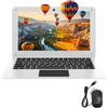 TOPOSH PC Laptop 10.1 Pollici Windows 10 2 GB RAM + 32 GB eMMC Atom X5-Z8350 Quad-Core Graphics 1,92 GHz, Mini notebook portatile con Bluetooth 4.0 WiFi HDMI - Bianco