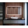 A ARTFORMA Specchio con coperchio Controluce LED da Bagno - 100x90 cm - su Misura - T105 - Specchio a Muro - Specchio con Illuminazione