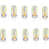 hntoolight Confezione da 10 x G4 base 48 LED Lampadina lampada 3 Watt AC DC 12 V bianco caldo Undimmable equivalente a 20 W T3, sostituzione della lampadina alogena angolo 360 gradi Cool White(6000-6500k)