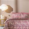 BASSETTI, COMPLETO LETTO SINGOLO, ROSSO, TRAIL 160 cm x 280 cm