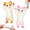 ROTKUSZ 2 Pezzi Taba Squishy Kit, Fufu Squishy, Squishy Antistress, Taba Squishy Zampa, Taba Squishy Gatto, Squishy Giganti, Antistress Giocattoli da Spremere di Gatto, Rosa + Giallo