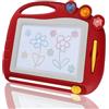 AMSNINK Lavagna magica 27,5 x 22 cm, lavagna magica per bambini, lavagna magica per bambini a partire dai 2 anni, lavagna per bambini a partire dai 2 anni, lavagna magnetica per pittura con 3 timbri, lavagna