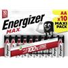 Energizer Max Mignon (AA) batteria alcalina manganese 1,5 V, 10 pezzi.