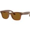 ray ban stories Occhiali da Sole Ray-Ban Wearable RW4006 WAYFARER 670683 Caramello