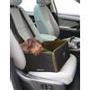 UNITED PETS Car Box - Trasportino auto per cani, fodera interna lavabile, 100% R-Pet, Nero Verde, pieghevole, compatibile con tutte le auto, trasportino da viaggio