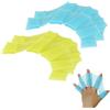 Kina - Guanti da Nuoto | Pinne per mani | Palmate | Swim Hand-Fins | Velocità e Performance Superiori | Flessibili e Comodi | Per Principianti e Professionisti Esperti (Giallo-Azzurro 2 paia)