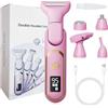 SGZIOO Rasoio Elettrico Donna Inguine, 5 in 1 Epilatore Elettrico Donna, USB Ricaricabile Rasoio Intimo Donna, Rasoio Donna Elettrico a Secco e Bagnato per Viso, Bikini, Ascelle, Gambe e Corpo