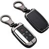 ontto Custodia Cover Protettiva per Chiave Telecomando Auto in Lega di Zinco per Land Rover Discovery 4 Range Rover Sport LR4 Evoque Freelander Jaguar XE XJ XF Guscio Coprichiave-Nero
