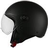 SPEEDWAY 1970 Casco da moto Speedway - Classico - Casco jet, ideale sia per uomo che per donna, il nostro casco da scooter aperto è ideale per la città, casco da moto omologato ECE e DOT - Nero