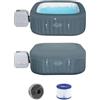 Bestway PISCINA IDROMASSAGGIO GONFIABILE RISCALDATA BESTWAY LAY-Z-SPA HAWAII HYDROJE...
