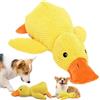 Shengruili Peluche Anatra con Squeak per Cani,Anatra Calmante Dog Toy,anatra Gialla Giochi Cani,Quack-Quack Duck giocattolo per,Giocattolo di peluche Per cani di piccola taglia media