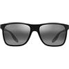 Maui Jim Occhiali da sole da uomo Pailolo con lenti polarizzate brevettate, Nero/Grigio Neutro Polarizzato, Large