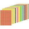Cetornie 10mm Rotonde Etichette Autoadesive,16 Colori Etichette Adesive,Bollini Adesivi Rotondi,Punti Colorati Adesivi per Ufficio,Scuola,Calendari,Adesivi Mappa