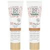 So'Bio Étic Léa Nature SO Bio etico| BB Crema 5 in 1 certificata Bio - Perfect | Medio | Idrata - Unifie - Liscia - Protegge la pelle | Ibisco Idrolato Biologico | SPF 10 | Vegan | Made in France | Confezione da