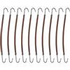 FRCOLOR 20pcs ganci coda di cavallo fermagli per capelli elastici per capelli accessori per lo styling capelli (caffè)