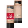 Max Factor, Coppia di Fondotinta Liquido Lasting Performance, Alta Coprenza, Finish Matte e Lunga Durata, 106 Natural Beige, 2 x 35 ml