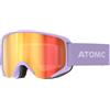 ATOMIC Savor Photo Maschera da sci e snowboard con protezione UV al 100%, lente fotocromatica, occhiali sportivi con rivestimento antigraffio, oversize, lavanda